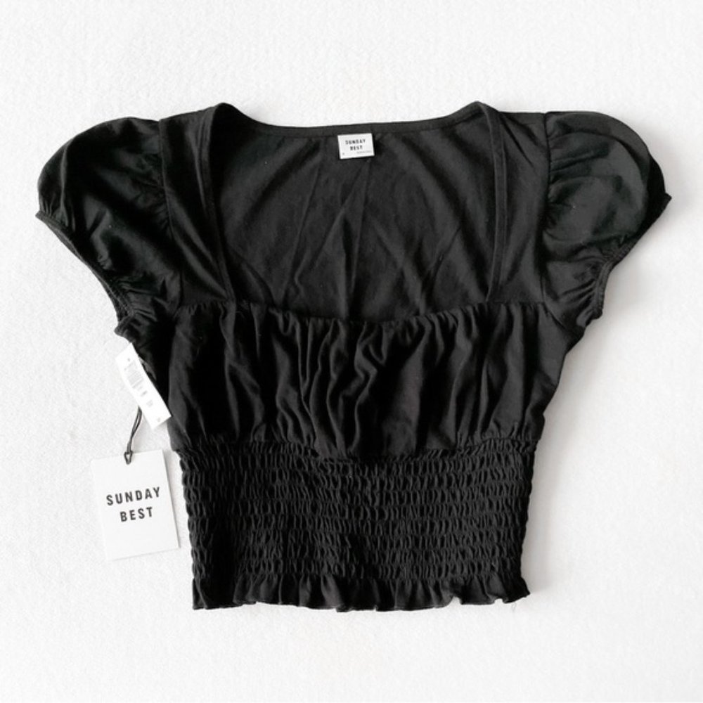 Sunday Best NWT Smocked Crop top